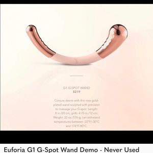 Euforia G1 G-Spot Wand NWT
